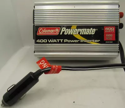 Coleman Powermate 400 Watt Power Inverter PMP400 800W Peak Surge Tested Works • $19.95