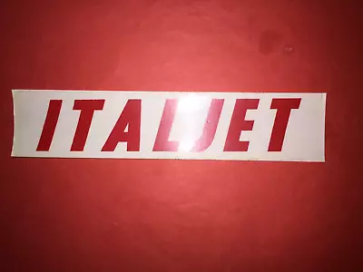 Italjet Red On Clear Vinyl Decal Sticker 184x40mm Helmet Tool Box • $3.02