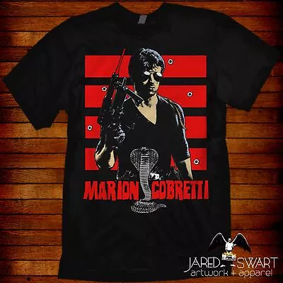 Cobra Marion Cobretti T-shirt 80s Movie Stallone 1986  Art By Jared Swart • $22.95