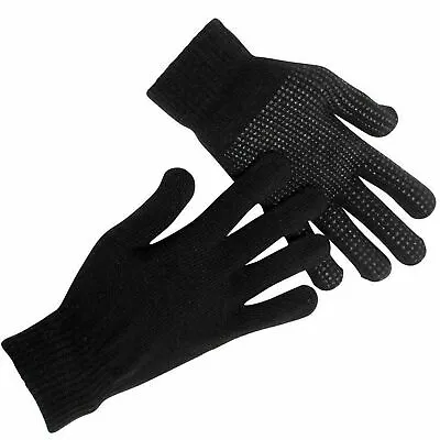 Men's Magic Gloves 3 Pairs With Grip Unisex Winter Warm Adult Gloves Thermal • £3.49