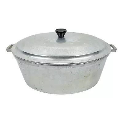 Vintage Miracle Maid Cookware G2 Cast Aluminum Roaster Dutch Oven W/Lid Cook Pot • $49.95