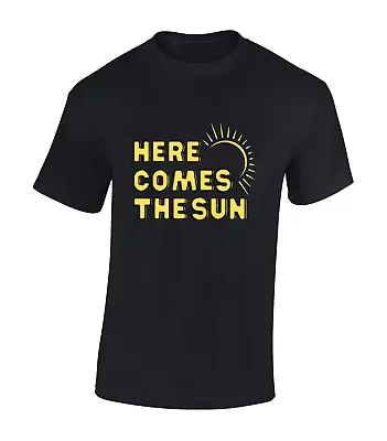 $10.97 • Buy Here Comes The Sun Mens T Shirt Cool Summer Special Casual Design Top Beach