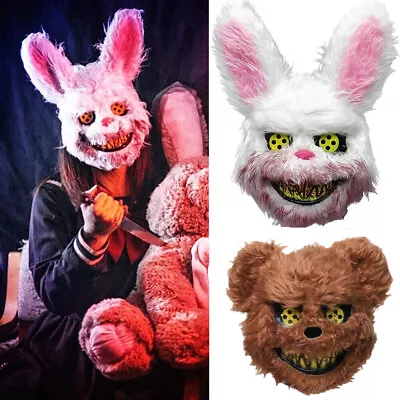 Cosplay Prop Halloween Horror Mask Bloody Bear Mask Halloween • £5.96