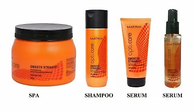 MATRIX Opti Care Smooth Straight Professional Shampoo Conditioner Serum Masque • $62.98