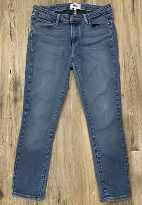 Paige Vertigo Skinny Pant Ankle Crop Tristan Jeans Denim Size 30 Waist 6 • $38.25