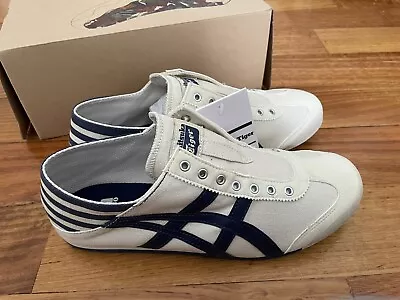 ONITSUKA TIGER MEXICO 66 SLIP-ON UNISEX SHOES In Colour Birch/Midnight US 4.5 • $100