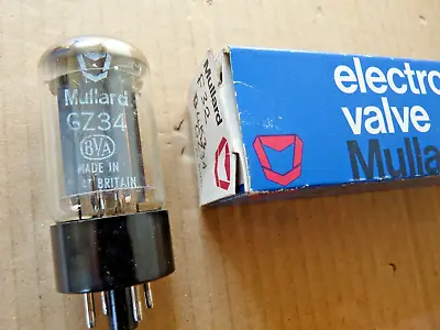 Mullard GZ34  Copper Lined Anode  F32 B4K3  NOS Valve Tube AT1000 Tester  JAN22 • £140