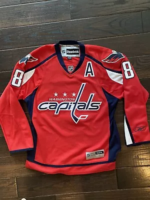 Mens Reebok Alex Ovechkin #8 Washington Capitals NHL Hockey Jersey  Size S • $60