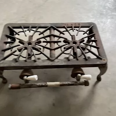 $79.99 • Buy Vintage Griswold No. 402  Cast Iron Gas 2 Burner Cook Stove Untested