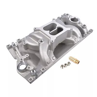 Dual Plane Vortec Air Gap Intake Manifold 2028 For Small Block Chevy 350 1996-up • $131.99