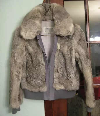 Asian-Mongolian Rabbit Fur Bomber Jacket Large • $89