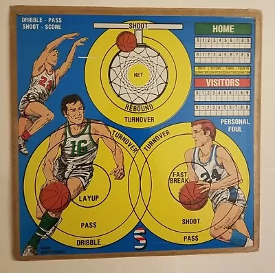 Vintage Basketball Game Magnetic Darts By Smethport • $45