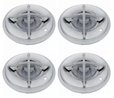 New! 15  Chrome Hub Caps Crossbar Style Hot Rod Street Rod Custom SET Of 4 • $239.90