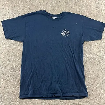 Volcom Shirt Mens Large Blue Graphic Logo Cotton Surfer Spellout Skate Retro Y2K • $0.99