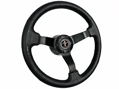 1984-2004 Ford Mustang Fox Body Black Steering Wheel Kit Ford Mustang Emblem • $229.49