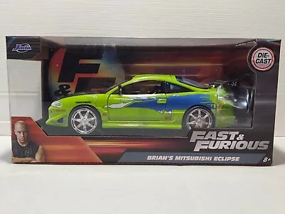 2024 Jada Diecast Fast & Furious ~ Brian's Mitsubishi Eclipse (Lime Green) 1:24 • $30