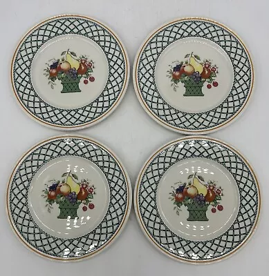 Villeroy & Boch Basket (4) Bread & Butter Plates 6 1/4  NWT Tiny Skips Rim • £41.63