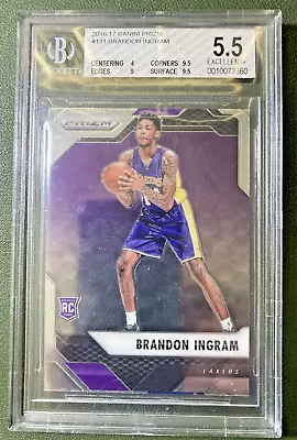 ERROR MISCUT MISPRINT Brandon Ingram Rookie Card Prizm 131 BGS 5.5 Hard_8s_Magic • $199.99