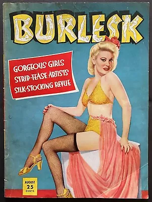 1942 Adult Risque  Burlesk  Strip Tease Silk Stocking Revue Girly Magazine • $19.97