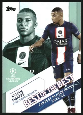 2022-23 Topps UEFA Champions League Club Best Of The Best #BB10 Kylian Mbappe • $3