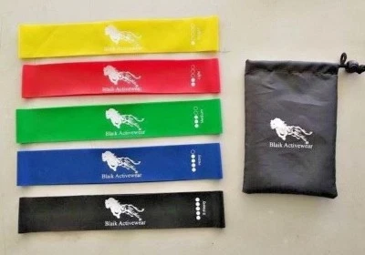 $27 • Buy Set Of 5 Resistance Bands For Home & Gym Workouts, Activate & Strengthen 