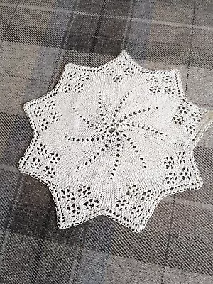 Vintage White Cotton Crochet Doily • £1