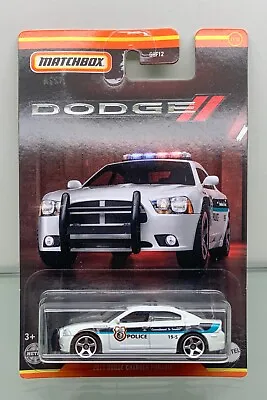 2022 MATCHBOX Dodge Series  2011 Dodge Charger Police Pursuit White • $14.95