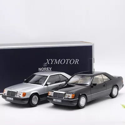 NOREV 1/18 BENZ C124 300CE E Class Diecast Model Car Toys Gifts Silver/Black • $114.75