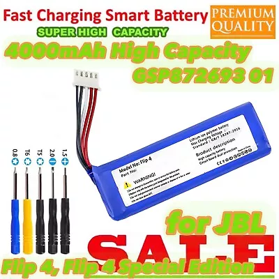 New For JBL Flip 4 Flip 4 Special Edition GSP872693 01 Flip4 4000mAh Battery • $19.88