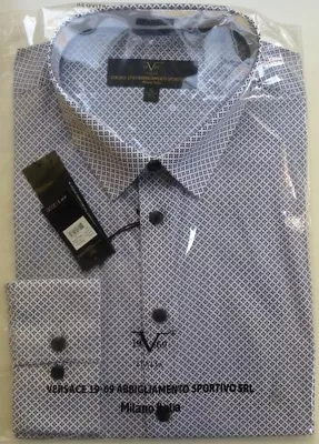 Versace Abbigliamento V1969 Mens Dress Shirt - VTP124  Choice Of Sizes SMLXL • $38.88