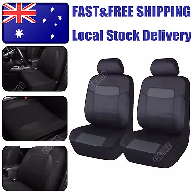 $30.99 • Buy 2X Front Car Seat Covers Waterproof Airbag Compatible For Truck SUV Van Cushion