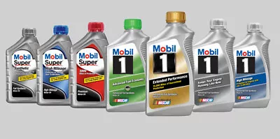 Many Viscosity Mobil 1 Fully Synthetic Engine Oil 1 Quart 0.946 Liter • $17