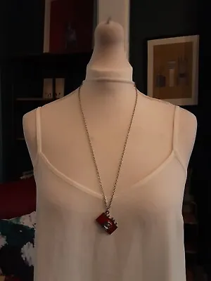 💕 Unique Design Enamel  Camera  Costume Jewellery Pendant Necklace 💕 • £0.50