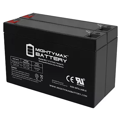 Mighty Max 6V 7Ah SLA Battery Replacement For SLAA6-7.2F - 2 Pack • $29.99