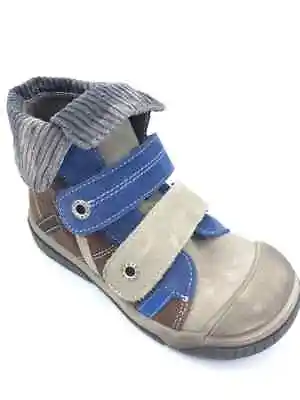 Babybotte Acteur 1 Blue Leather Ankle Boots SALE £15.99 • £15.99