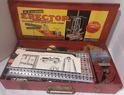 AC Gilbert Vintage Erector 6 1/2 Electric Engine Flexible Coupling Toy Maker B1A • $99.99