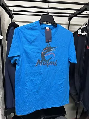 New Miami Marlins Mens Sizes L Blue Shirt Fanatics • $15.99