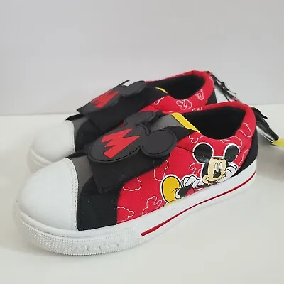 Disney Junior Mickey Mouse Cap Toe Casual Shoes Size 10 Toddler Boys  • $19.99