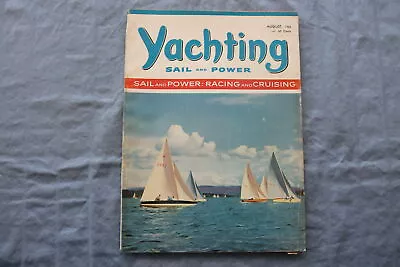 1962 August Yachting Magazine - Racing And Cruising Cover - E 9448 • $30