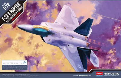 Academy Hobby 12423 F-22A RAPTOR AIR DOMINANCE FIGHTER  1/72 • $22.07