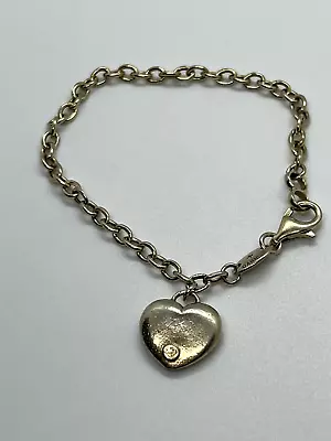 925 Sterling Silver  Charles Garnier Heart Bracelet • $89