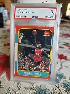 1986-87 Fleer - #57 Michael Jordan (RC) • $2300