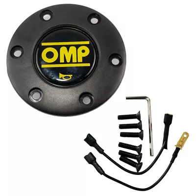 JDM Black OMP Racing Car Sport Steering Wheel Horn Button Switch Push Cover • $19.80