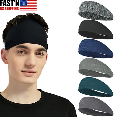 Sweatband Head Band Sweat Headband Gym Workout Sports Sweatbands For Men Women • $3.89