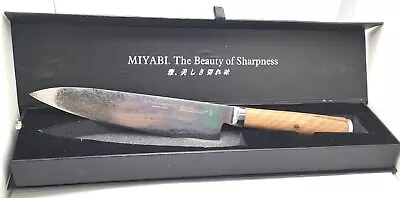 Miyabi 5000 MCD SG2 Stainless Steel 8-Inch Chef's Knife W/Birchwood Handle READ • $244.95