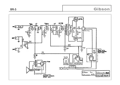 Schematic Diagrams For Guitar Amplifier Gibson • $42.46