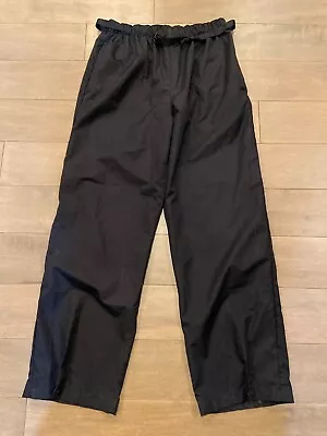 REI Belt Rain Pants Adult Mens Womens Black Hiking Golf Size XS Waterproof Shell • $13.95