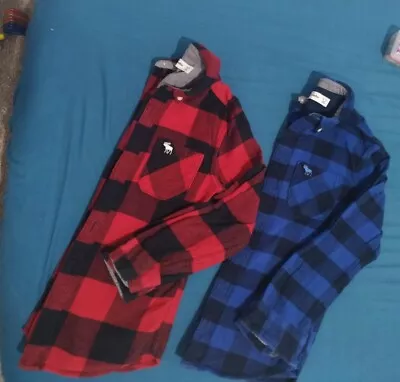 Two Boy's Abercrombie Checked Shirts Age 5-6 • £0.99