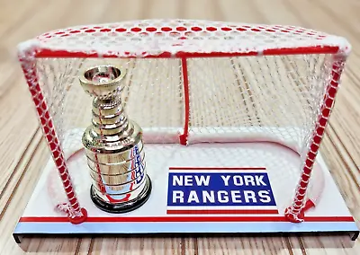 New York Rangers NY NHL Stanley Cup Hockey Goalie Net Mini Replica Championship • $23.69
