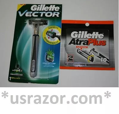 11 ATRA Plus BLADES GILLETTE Cartridges Refills Vector Razor Authentic Shaver US • $36.23